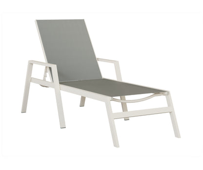 Vida Sling Chaise Lounge With Arms
