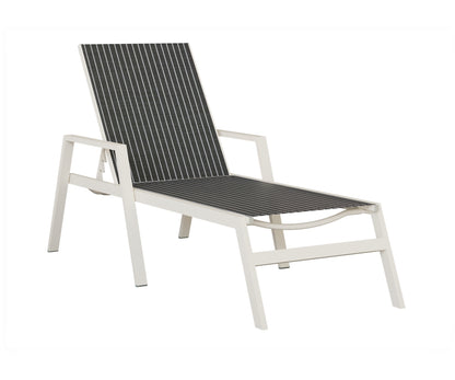Vida Sling Chaise Lounge With Arms