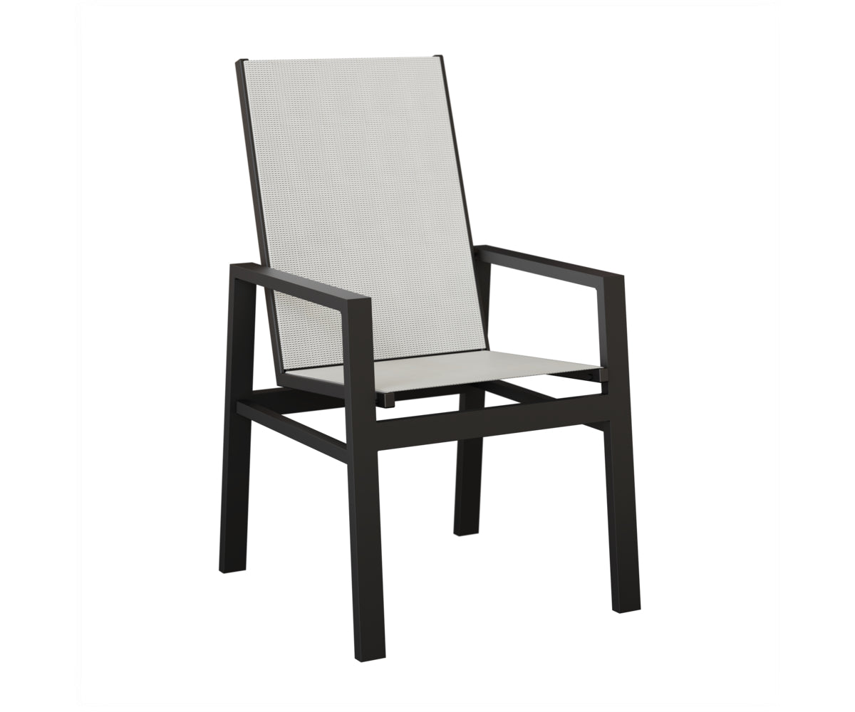 Vida High Back Padded Sling Dining Chair