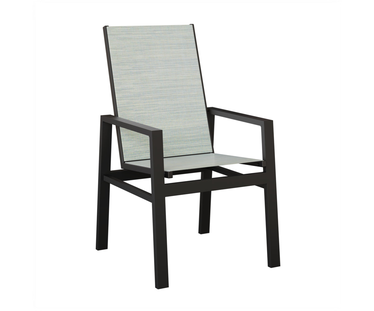 Vida High Back Padded Sling Dining Chair