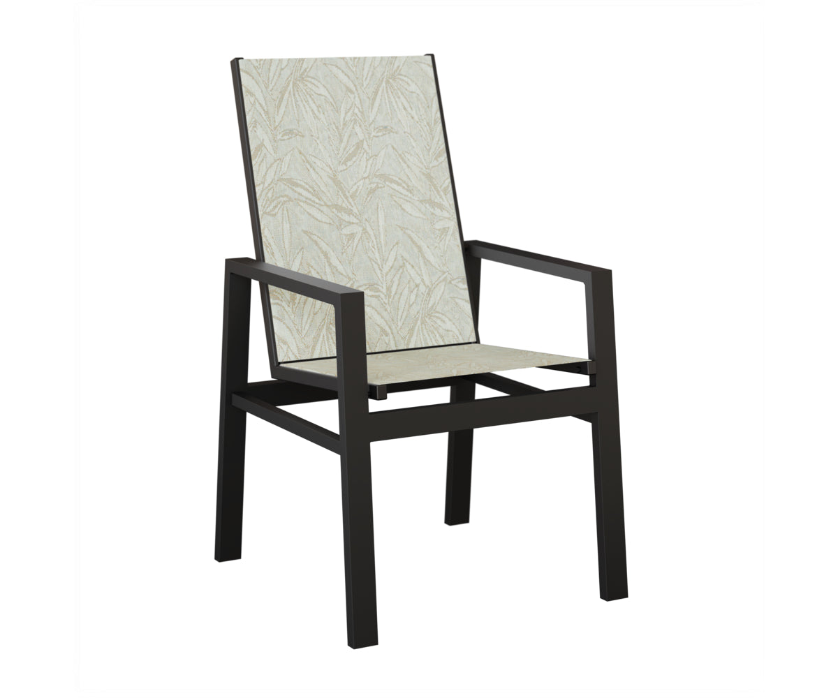 Vida High Back Padded Sling Dining Chair