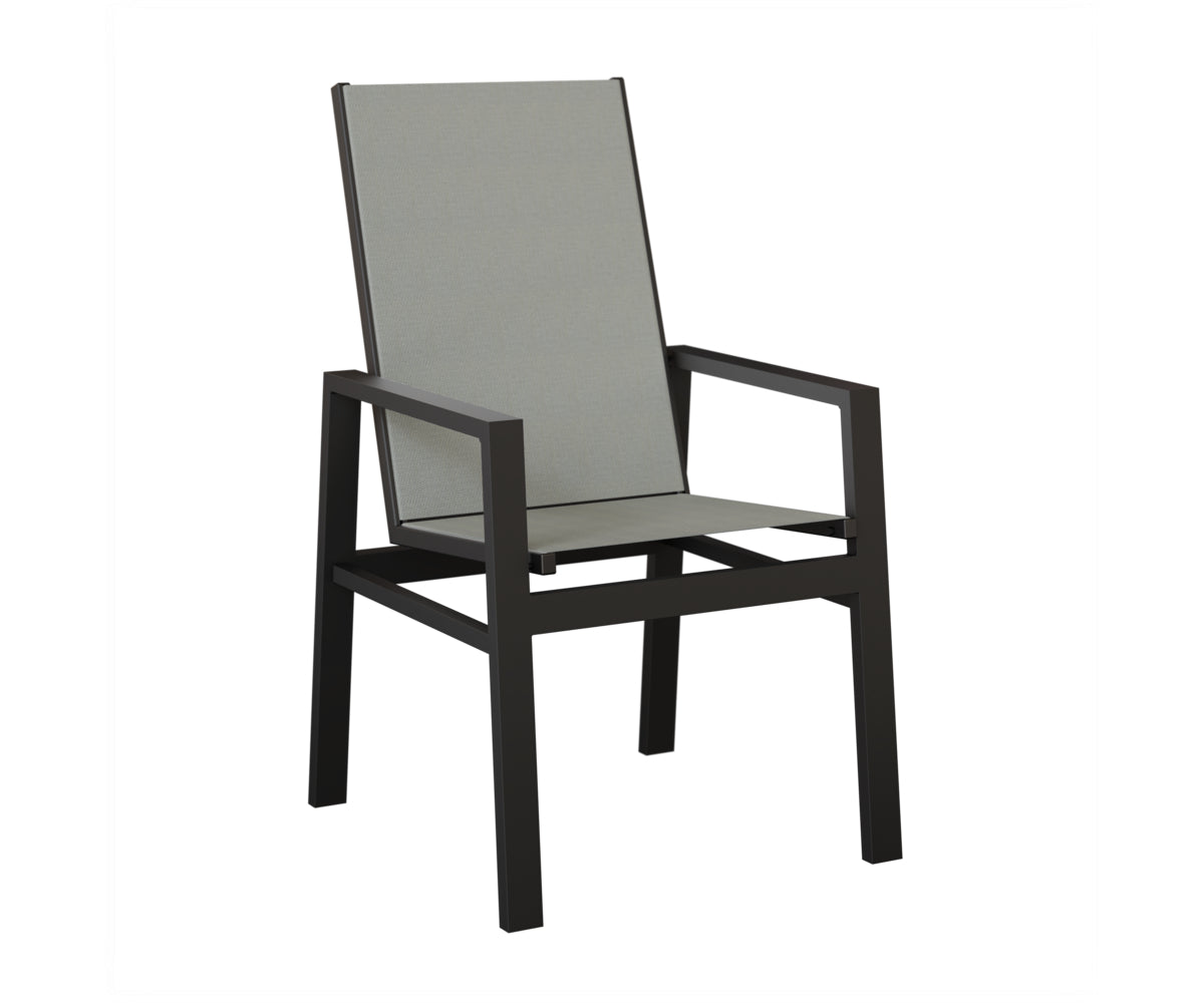 Vida High Back Padded Sling Dining Chair