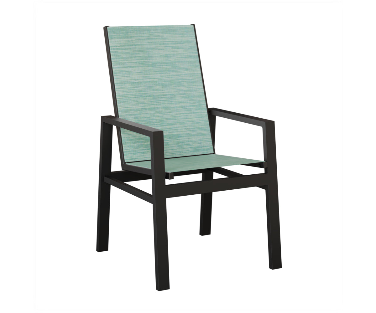 Vida High Back Padded Sling Dining Chair