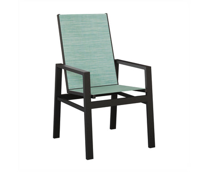 Vida High Back Padded Sling Dining Chair