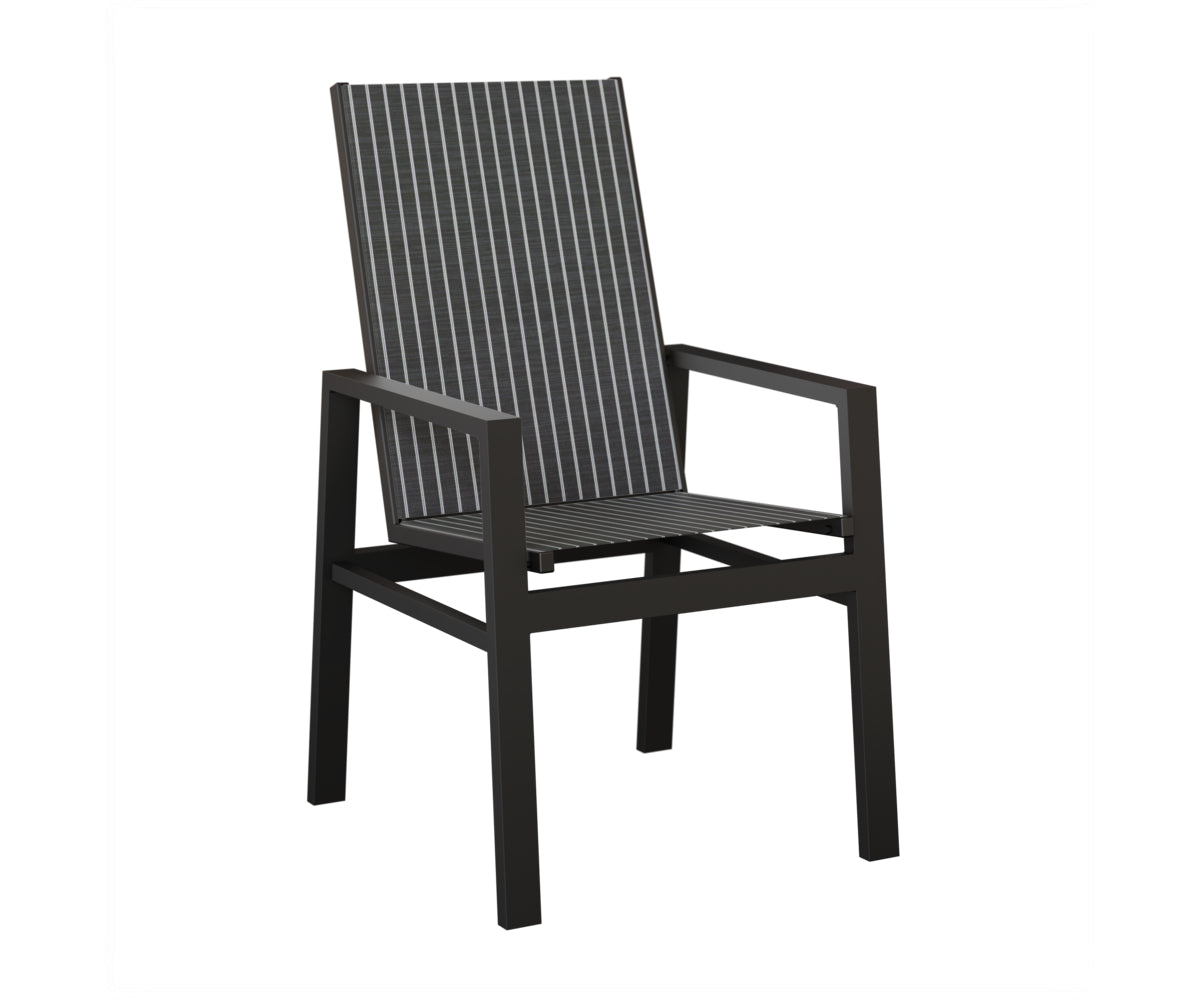 Vida High Back Padded Sling Dining Chair