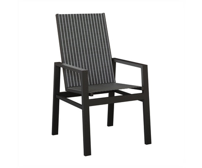 Vida High Back Padded Sling Dining Chair