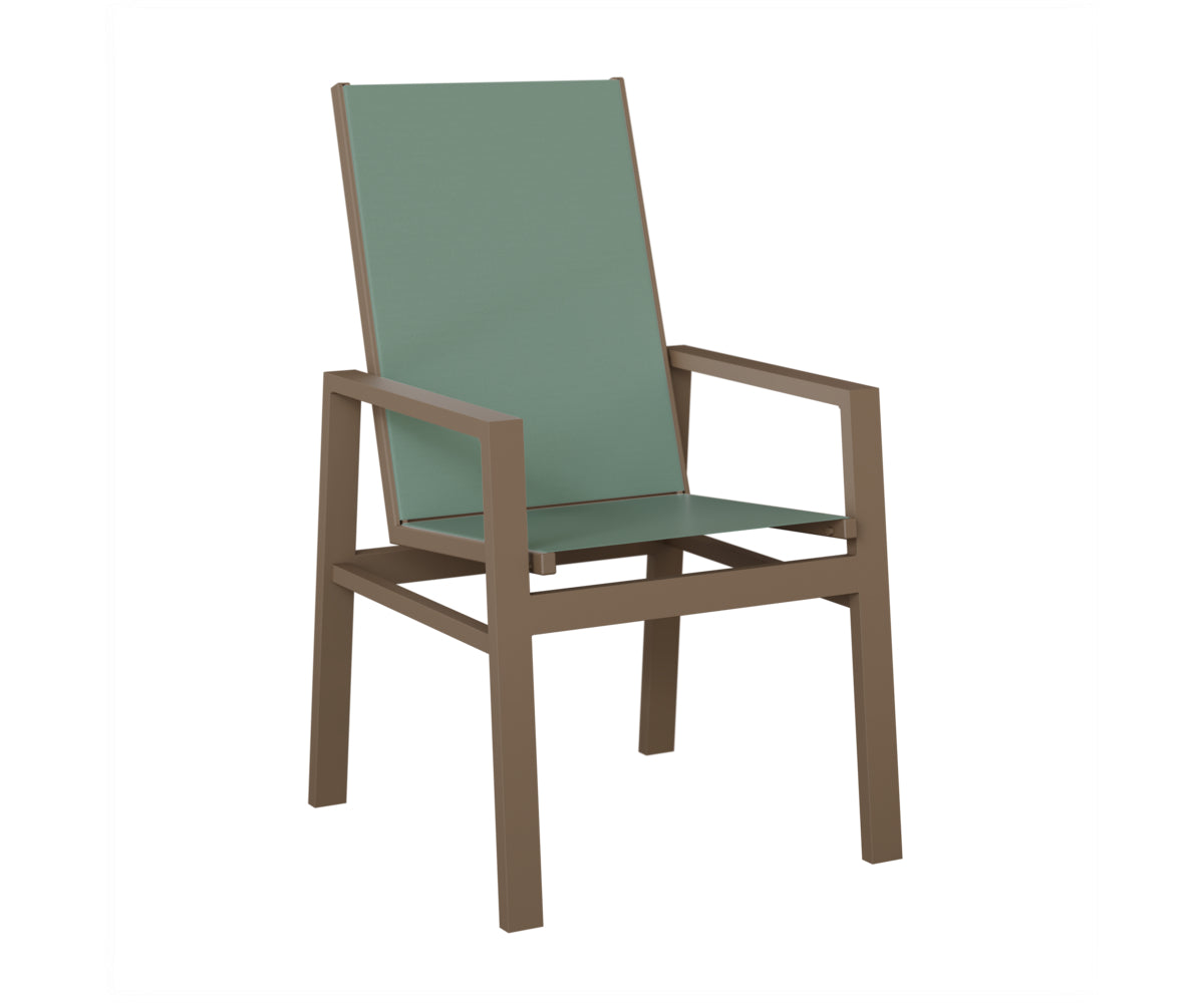 Vida High Back Padded Sling Dining Chair
