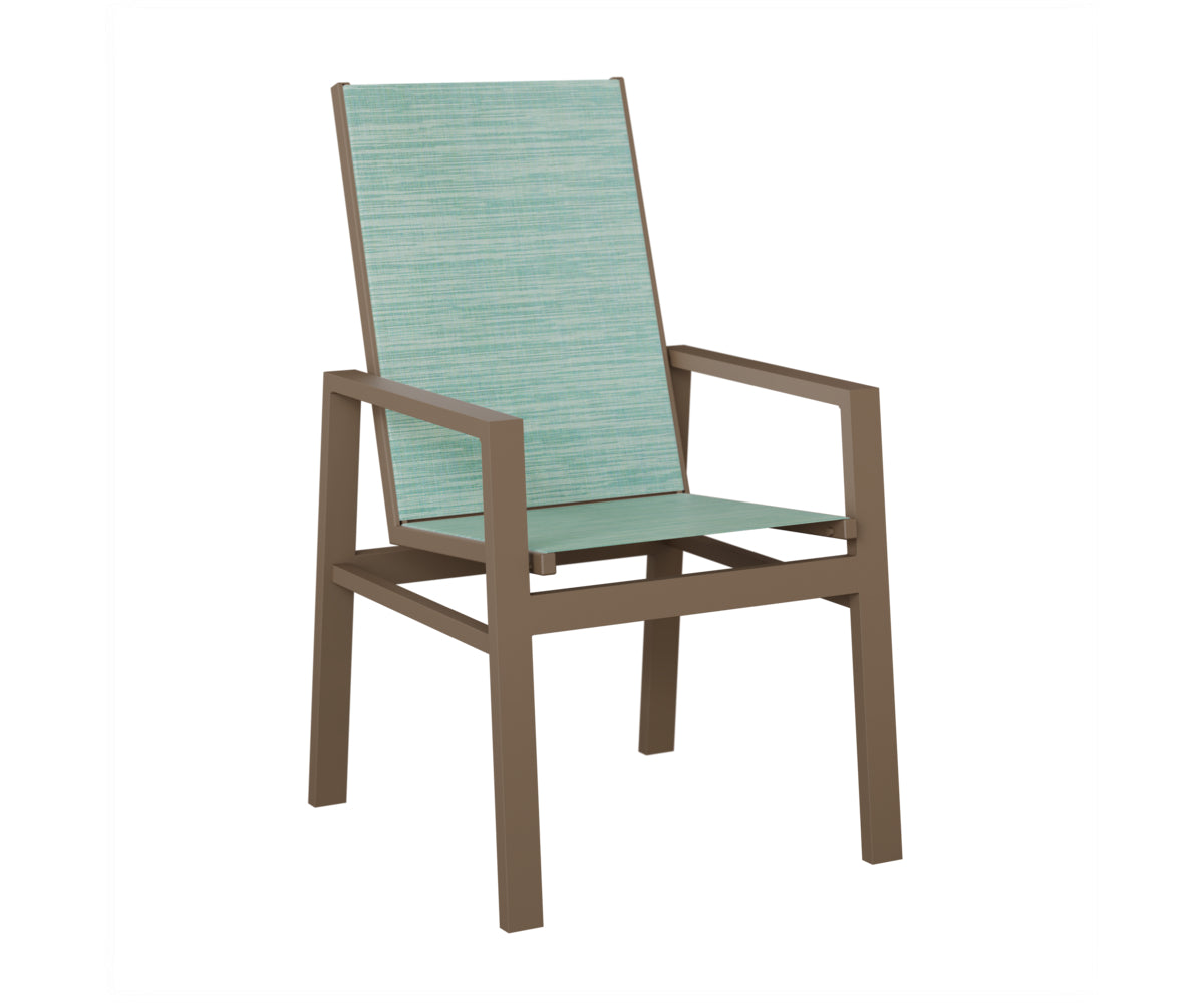 Vida High Back Padded Sling Dining Chair
