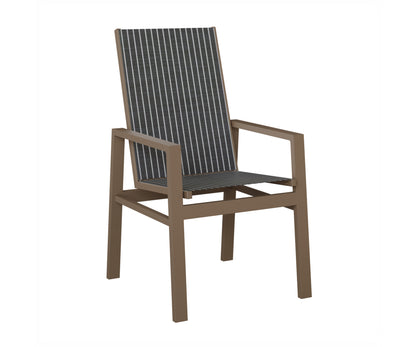 Vida High Back Padded Sling Dining Chair