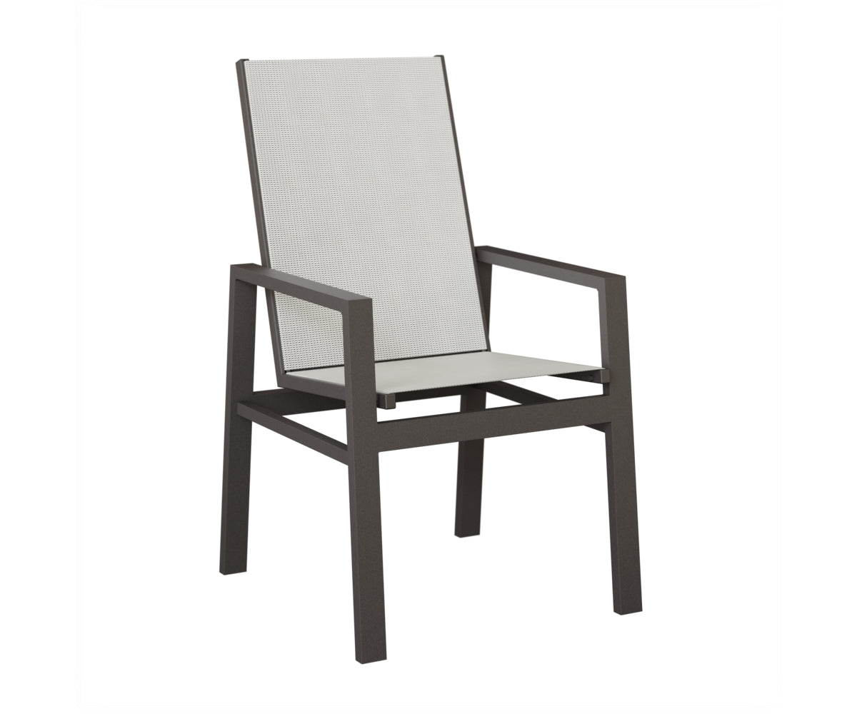 Vida High Back Padded Sling Dining Chair
