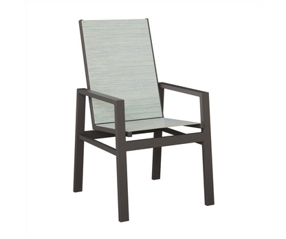 Vida High Back Padded Sling Dining Chair