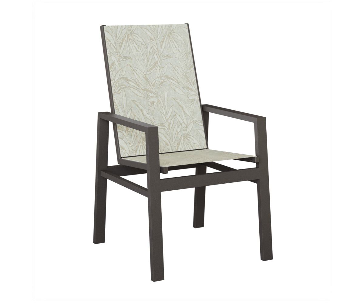 Vida High Back Padded Sling Dining Chair