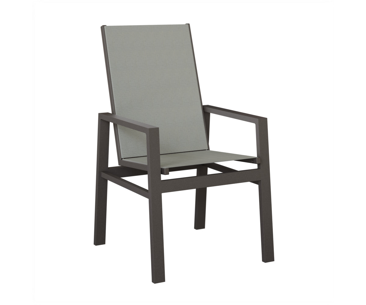 Vida High Back Padded Sling Dining Chair