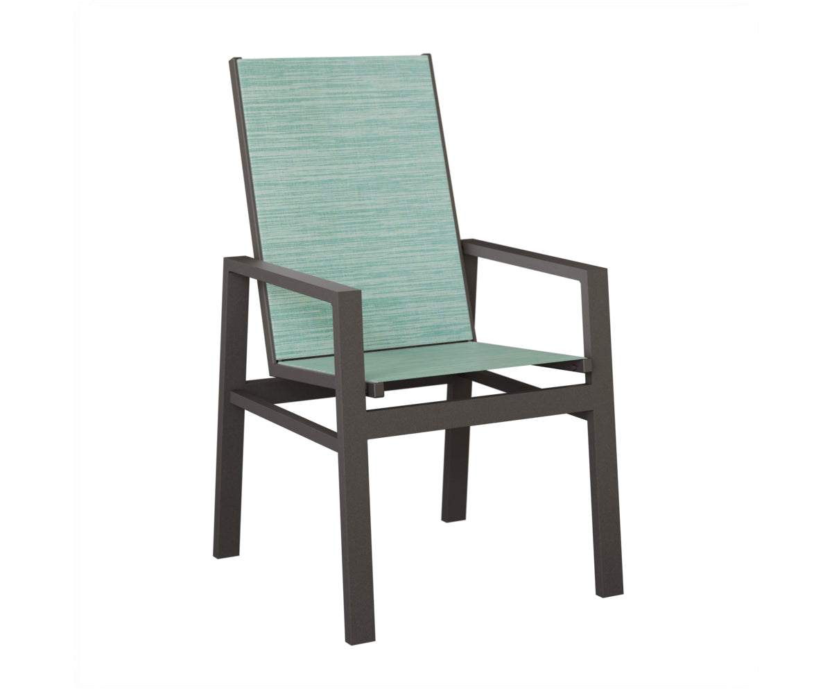 Vida High Back Padded Sling Dining Chair