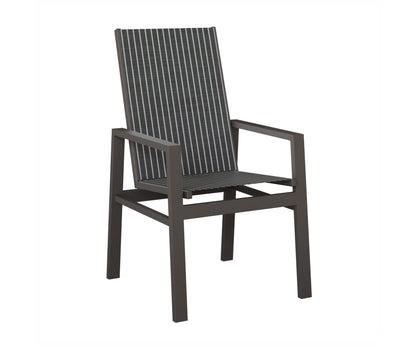 Vida High Back Padded Sling Dining Chair