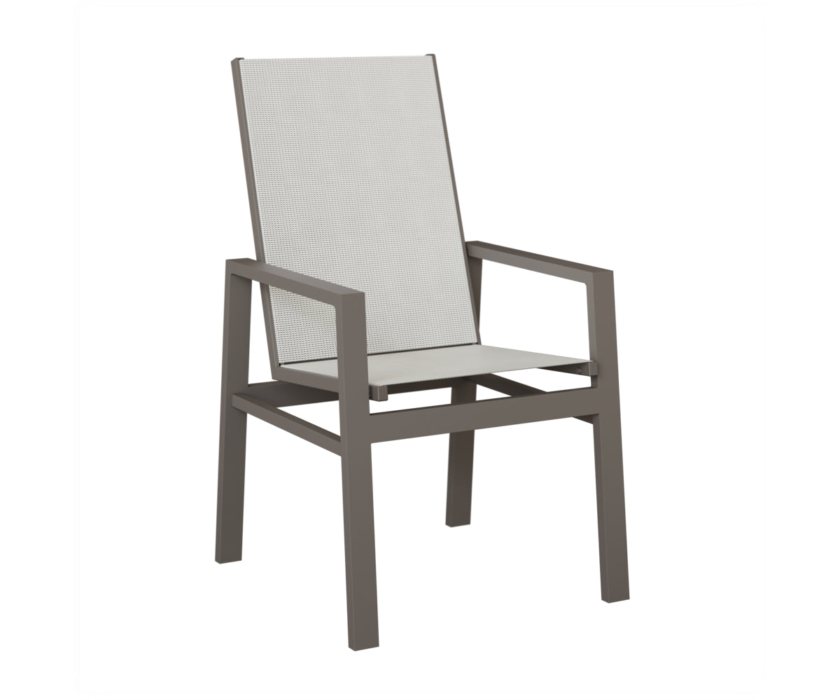 Vida High Back Padded Sling Dining Chair