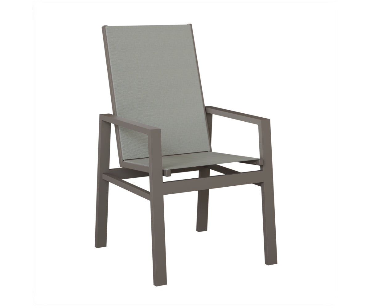 Vida High Back Padded Sling Dining Chair