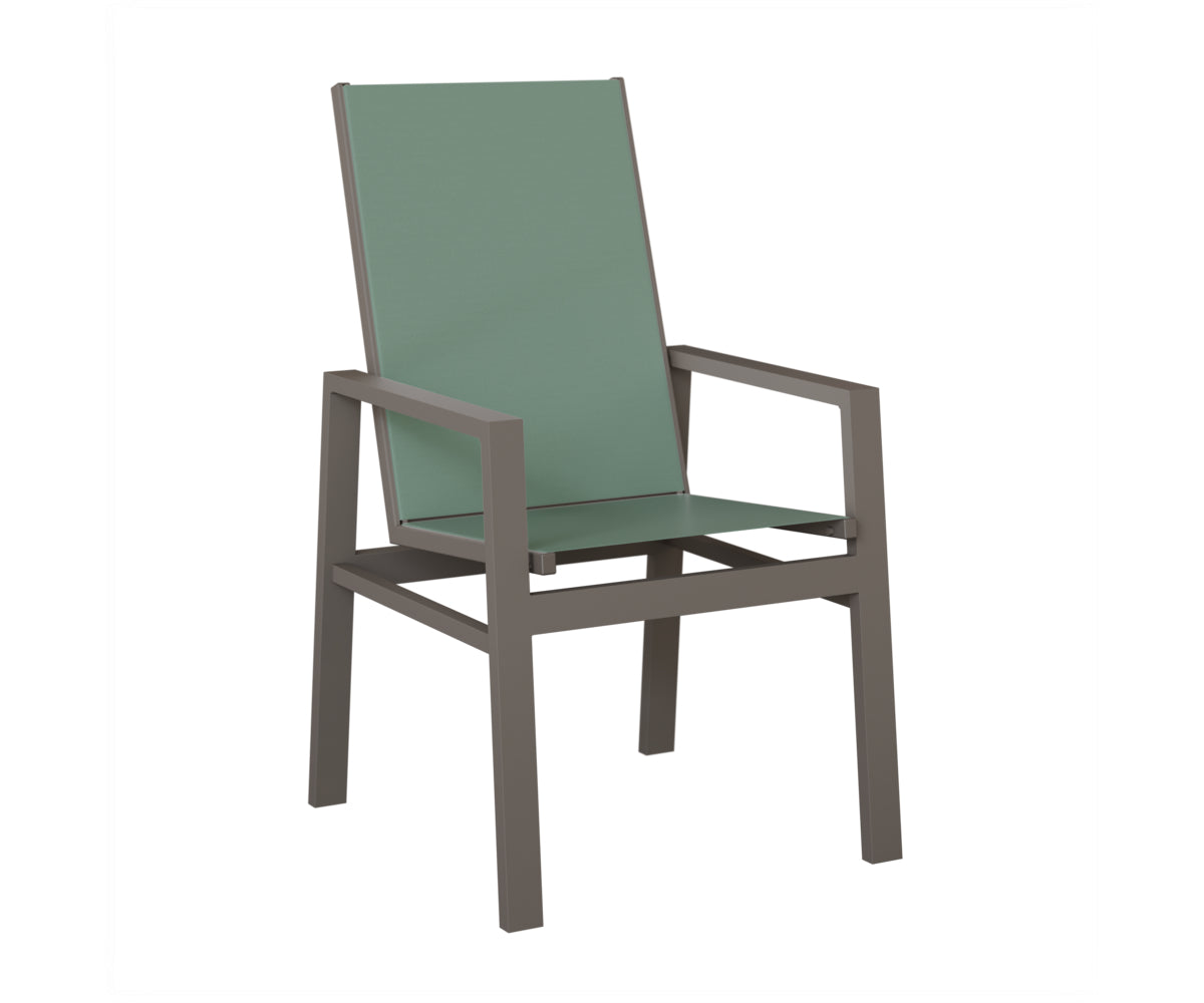 Vida High Back Padded Sling Dining Chair
