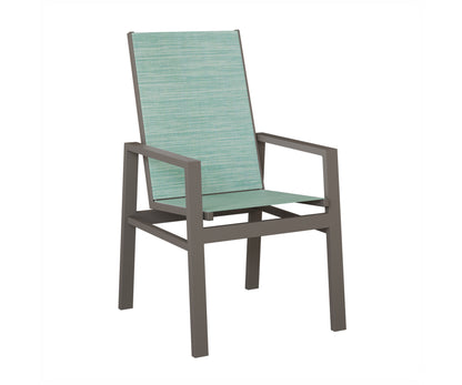 Vida High Back Padded Sling Dining Chair