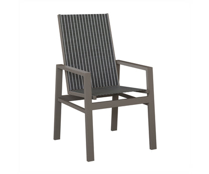 Vida High Back Padded Sling Dining Chair
