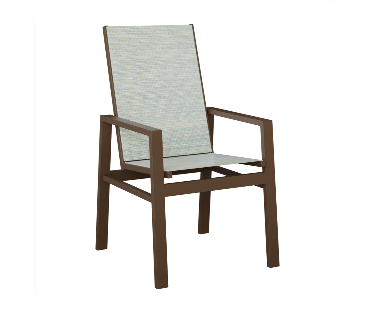 Vida High Back Padded Sling Dining Chair