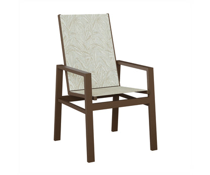Vida High Back Padded Sling Dining Chair