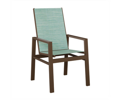 Vida High Back Padded Sling Dining Chair
