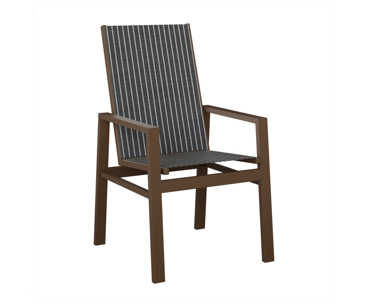 Vida High Back Padded Sling Dining Chair