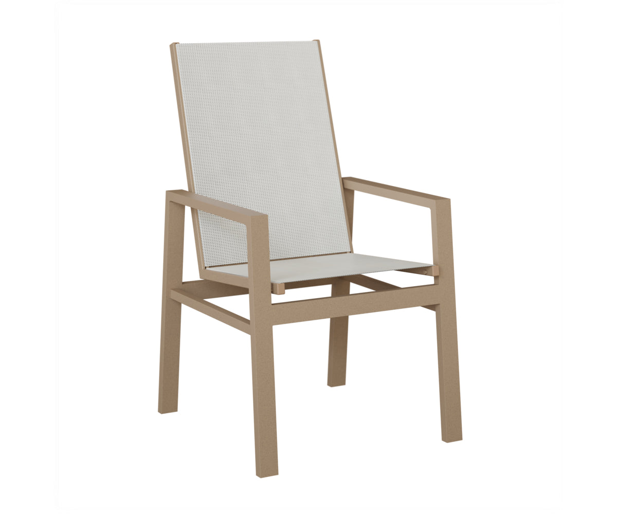 Vida High Back Padded Sling Dining Chair