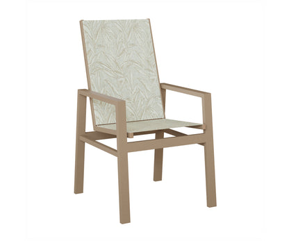 Vida High Back Padded Sling Dining Chair