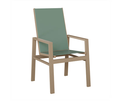 Vida High Back Padded Sling Dining Chair