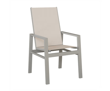 Vida High Back Padded Sling Dining Chair