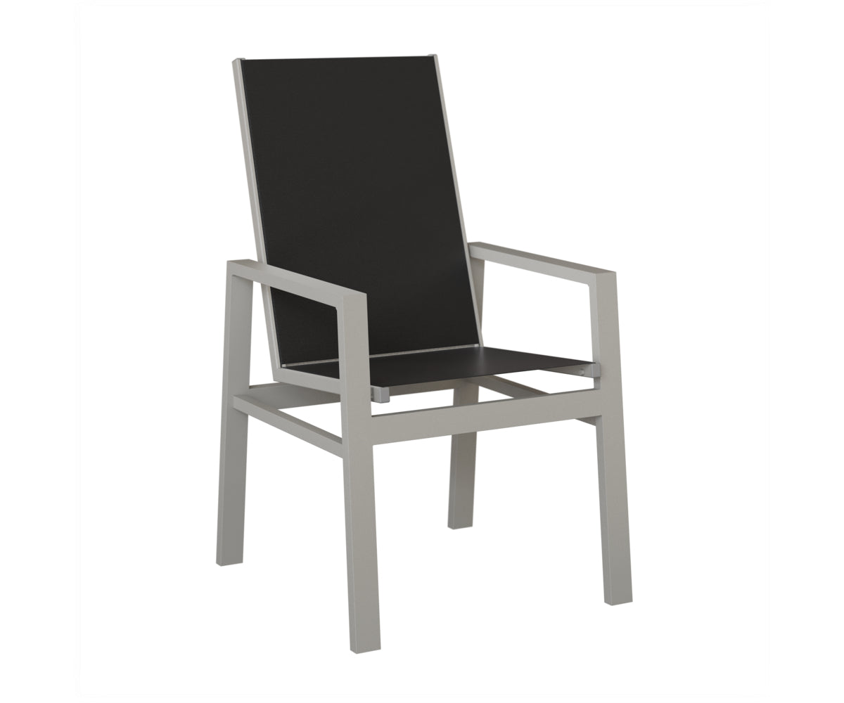 Vida High Back Padded Sling Dining Chair
