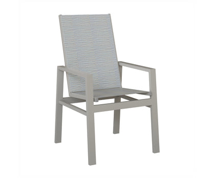 Vida High Back Padded Sling Dining Chair