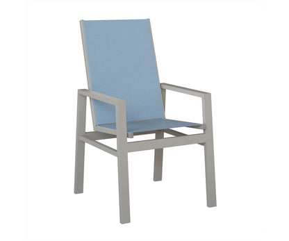 Vida High Back Padded Sling Dining Chair