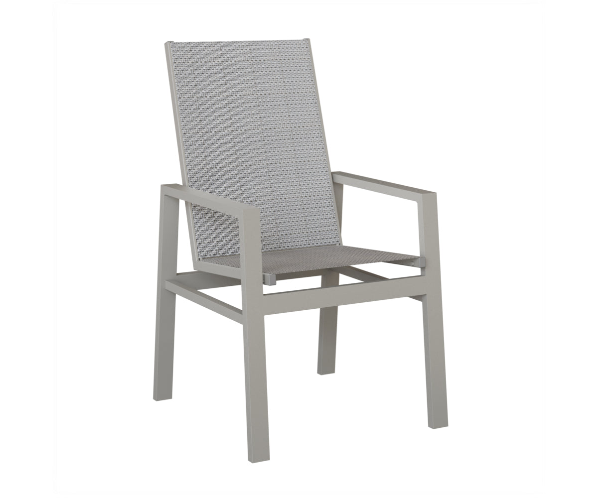 Vida High Back Padded Sling Dining Chair