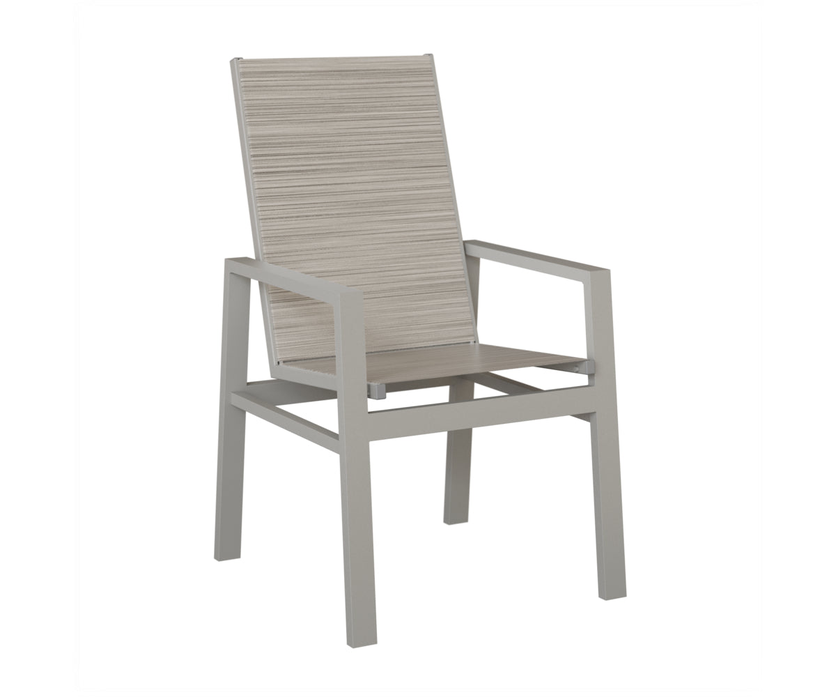 Vida High Back Padded Sling Dining Chair