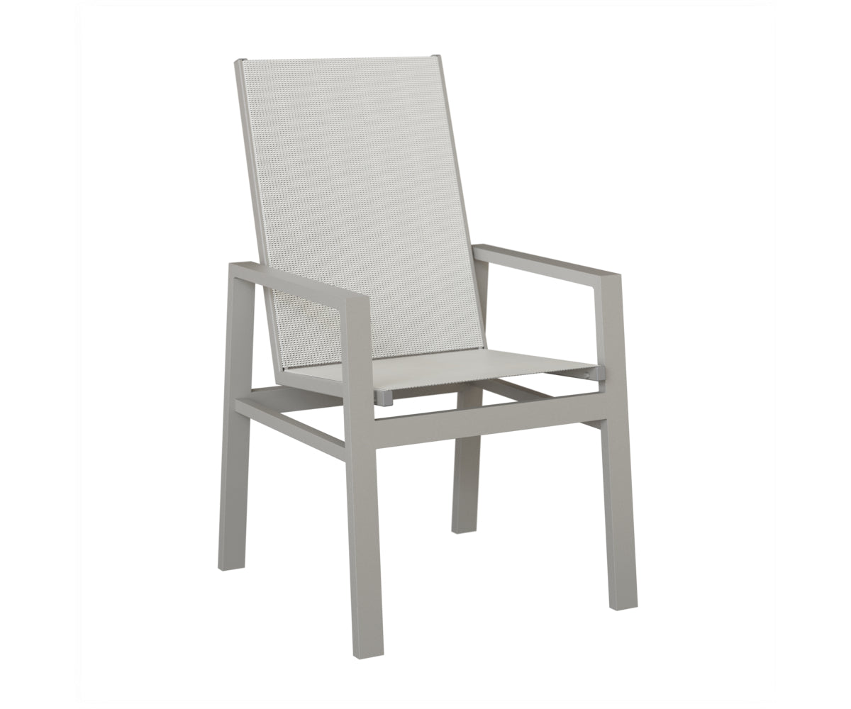 Vida High Back Padded Sling Dining Chair