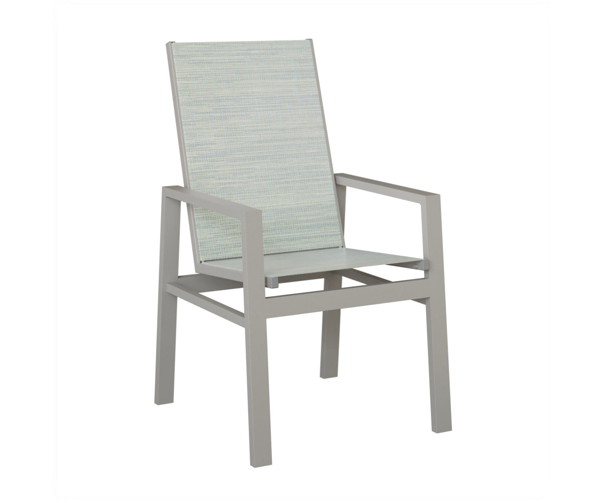 Vida High Back Padded Sling Dining Chair