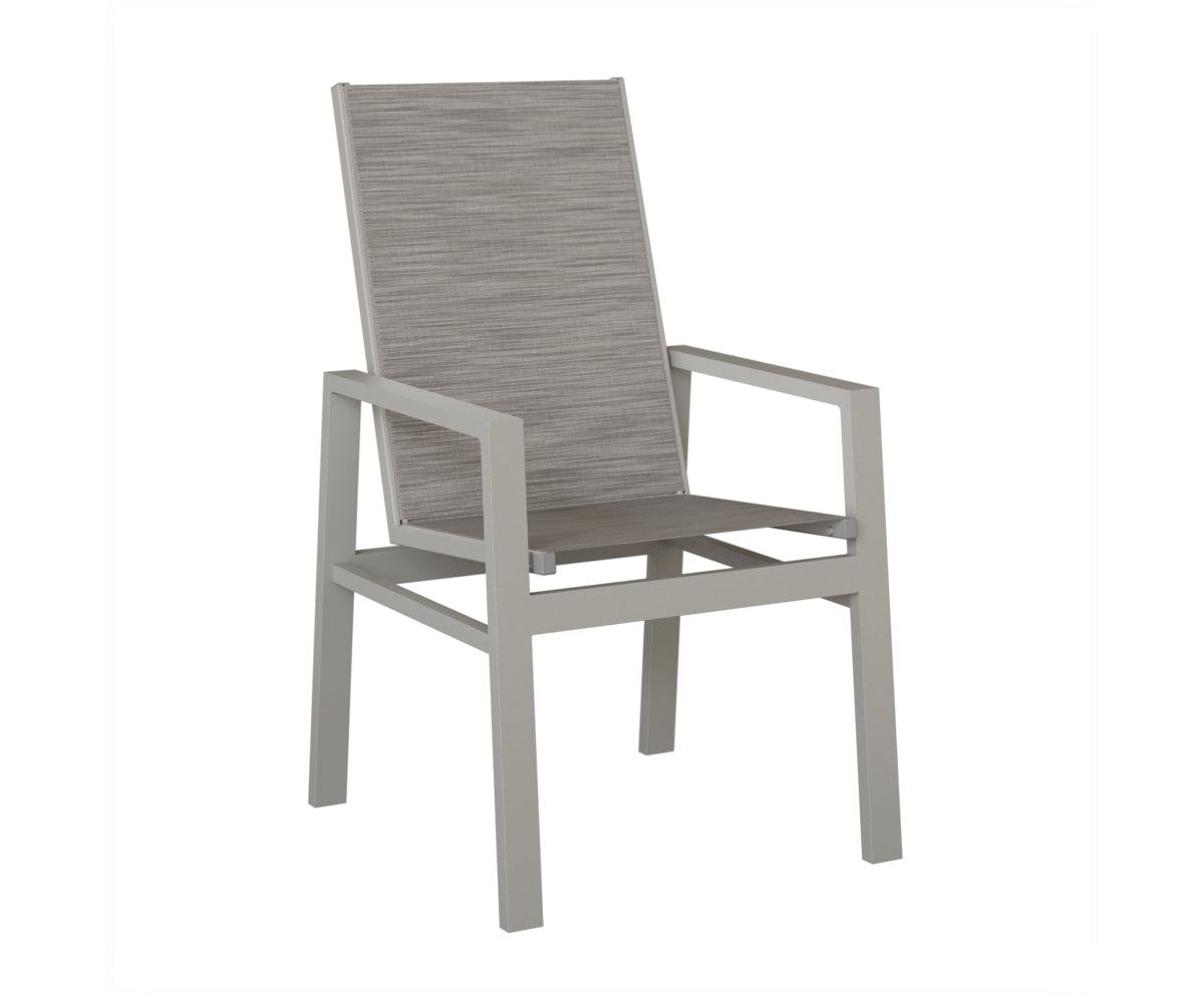 Vida High Back Padded Sling Dining Chair