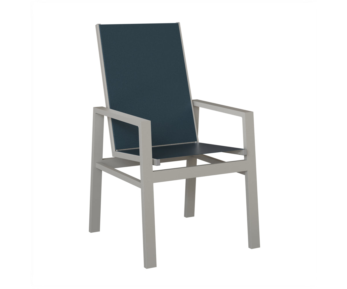 Vida High Back Padded Sling Dining Chair
