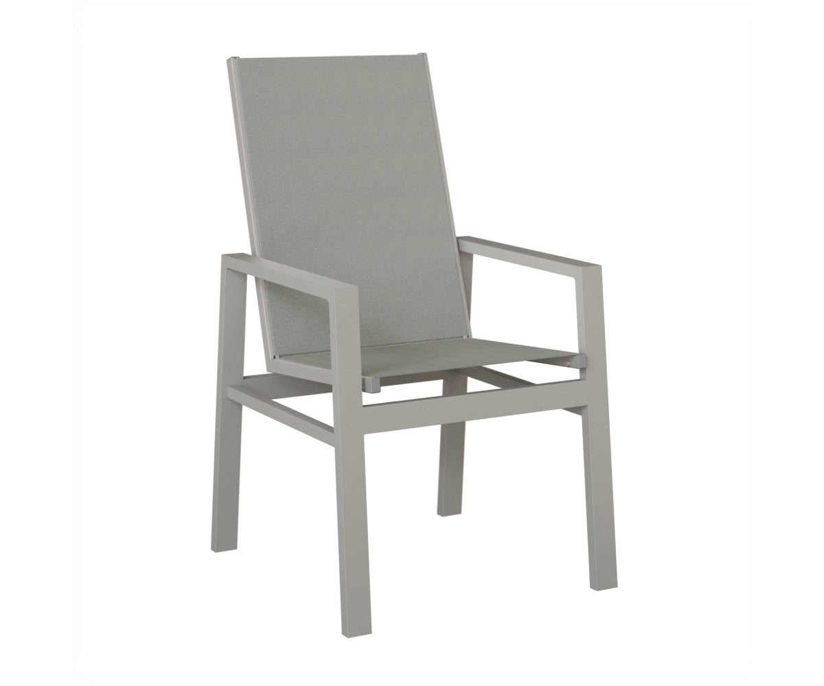 Vida High Back Padded Sling Dining Chair