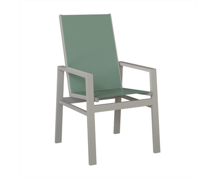 Vida High Back Padded Sling Dining Chair