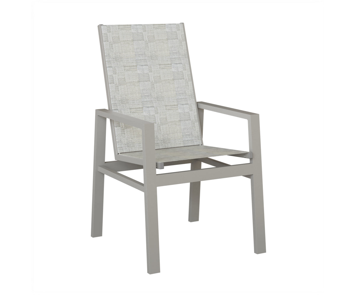 Vida High Back Padded Sling Dining Chair
