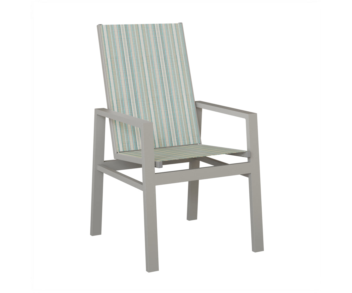 Vida High Back Padded Sling Dining Chair