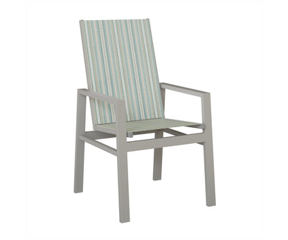 Vida High Back Padded Sling Dining Chair
