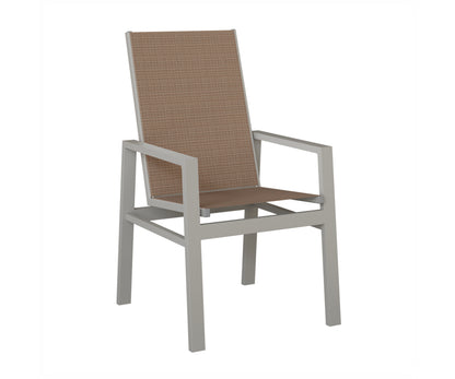 Vida High Back Padded Sling Dining Chair