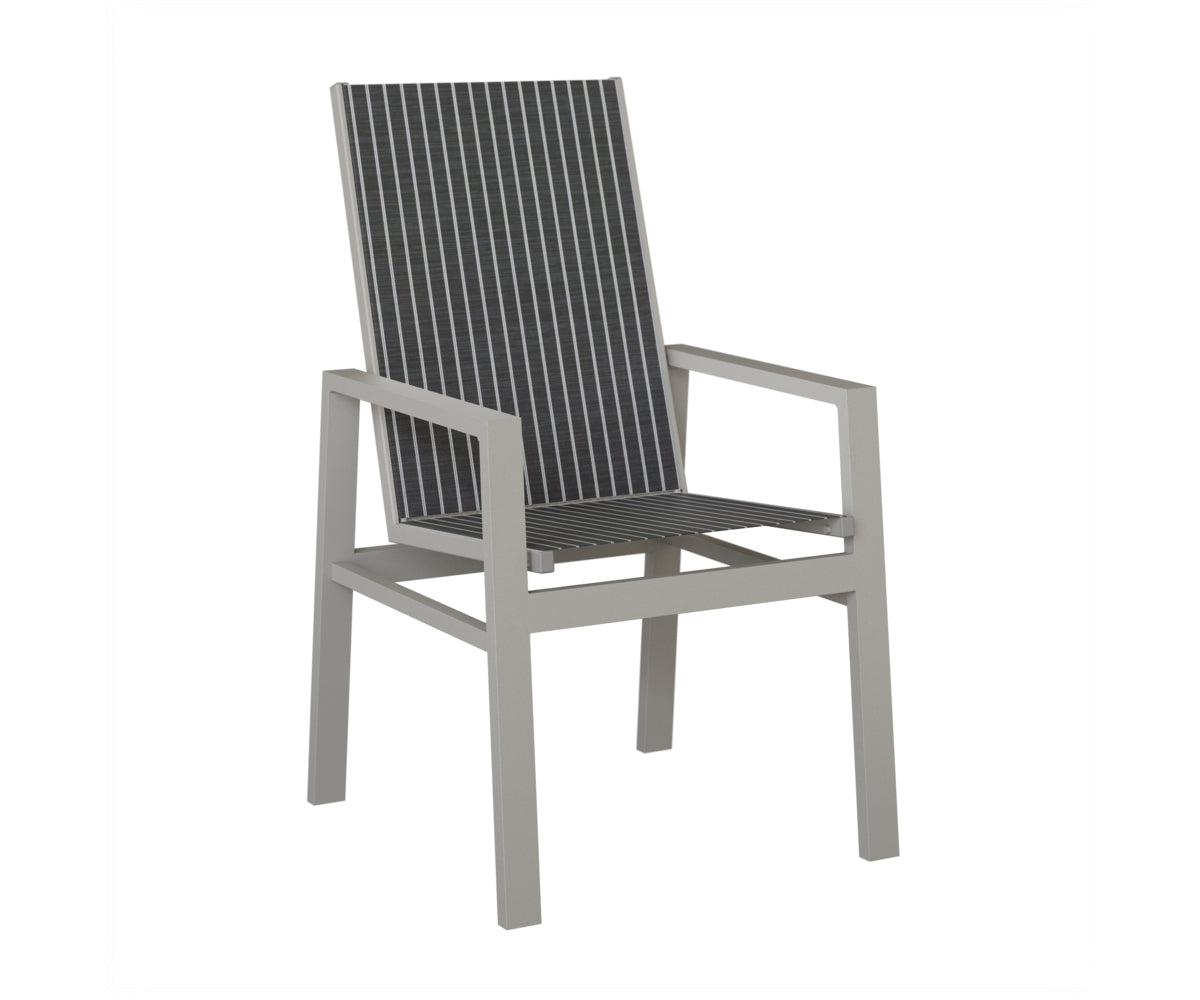 Vida High Back Padded Sling Dining Chair