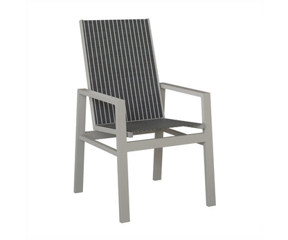 Vida High Back Padded Sling Dining Chair