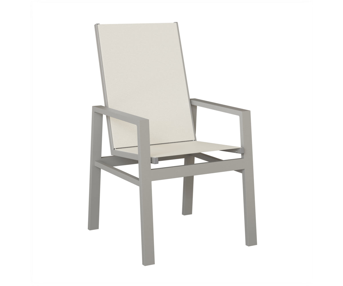 Vida High Back Padded Sling Dining Chair